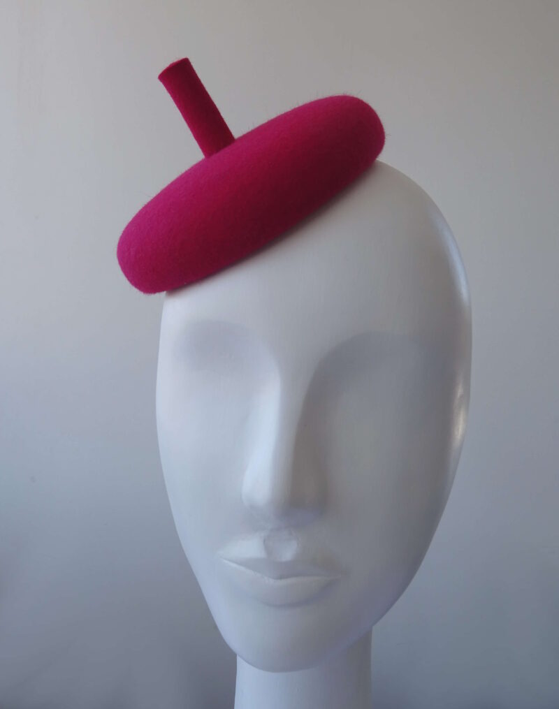 Plstěný MINI baret fascinátor rádiovka - Image 3