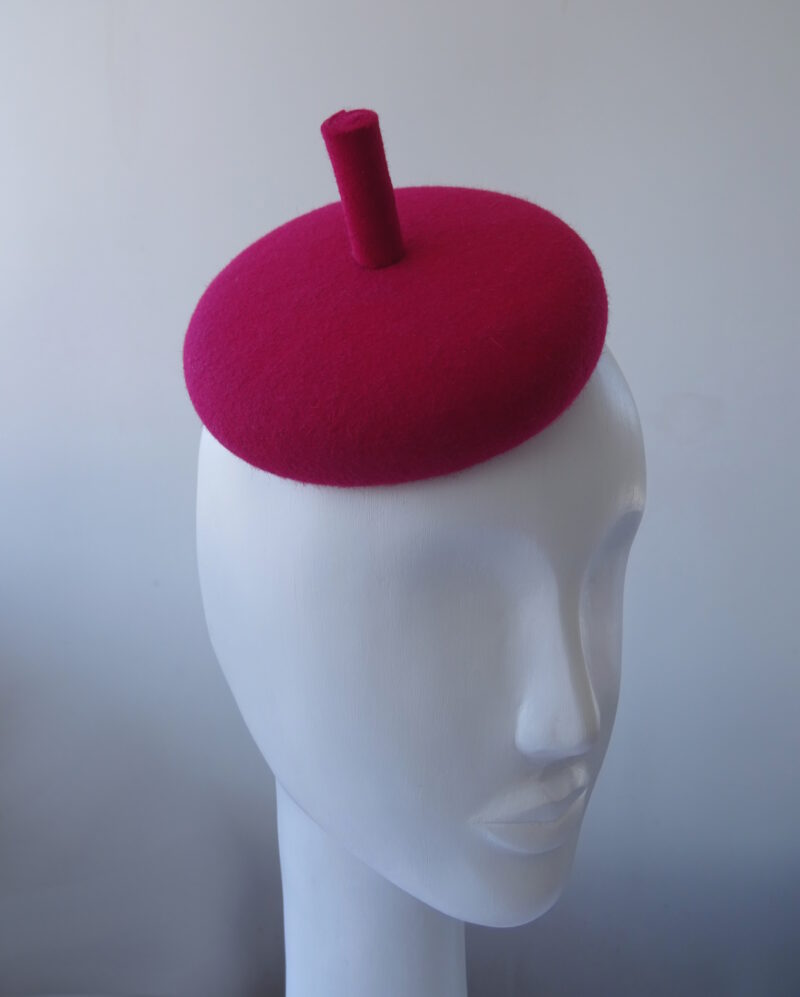 Plstěný MINI baret fascinátor rádiovka - Image 4