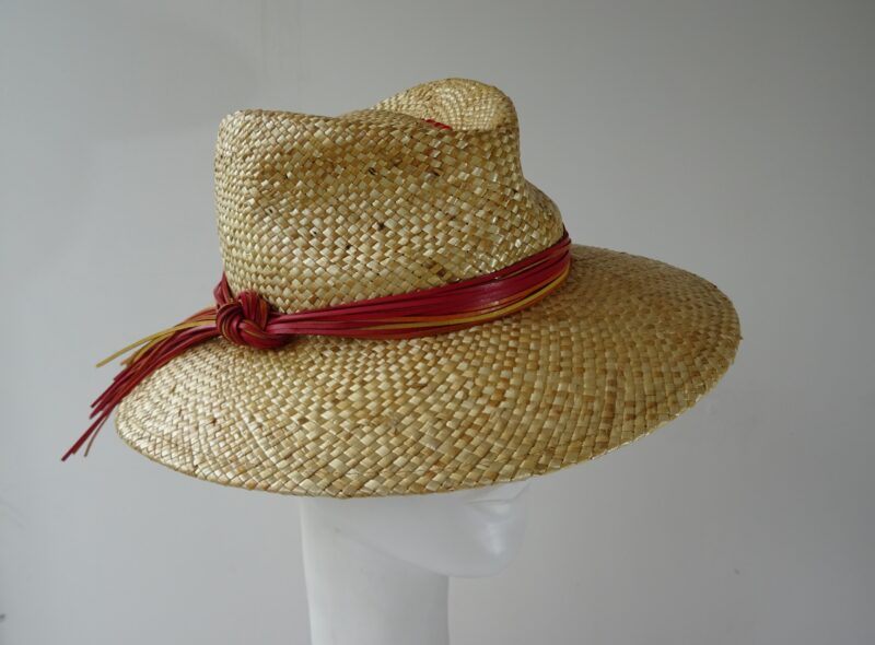 Dámský slaměný klobouk fedora